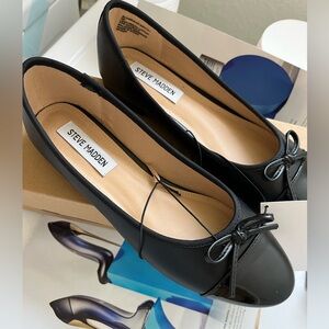 Steve Madden black Tweed Ballet Flats size 8